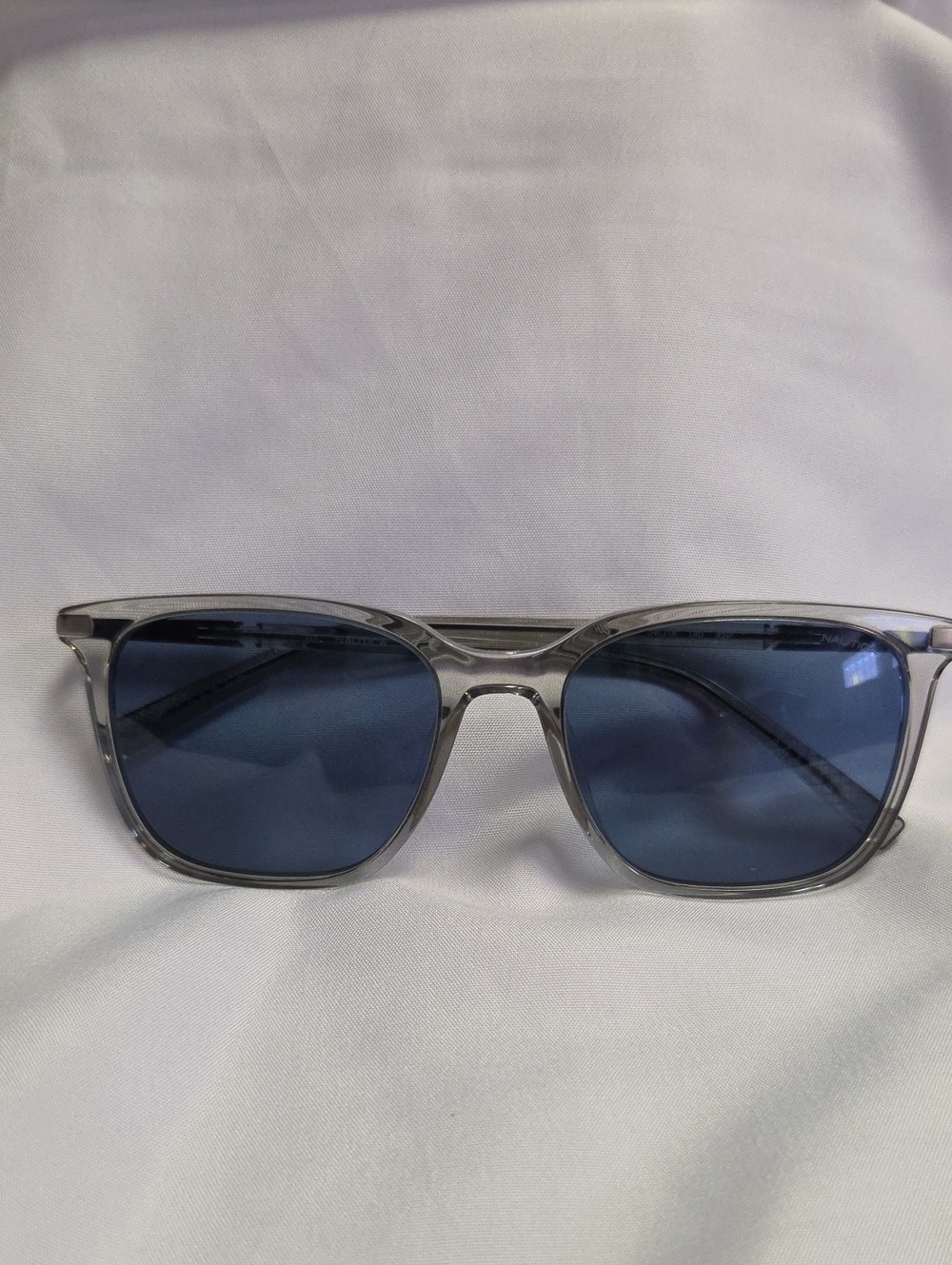 Nautica Grey Frame Sunglasses with Blue Lenses